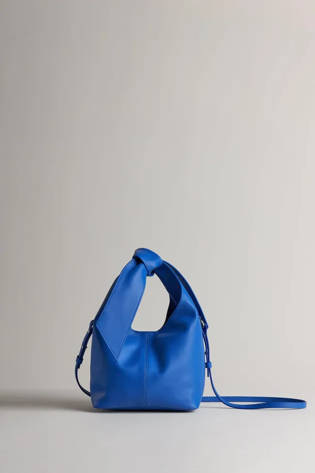 Handbags Women Elie Tahari Small Napa Knot Bag SEA BLUE