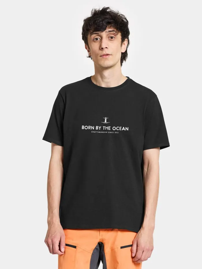 Harald Men039s Tshirt Light House Black Men Didriksons Tshirts and Polos