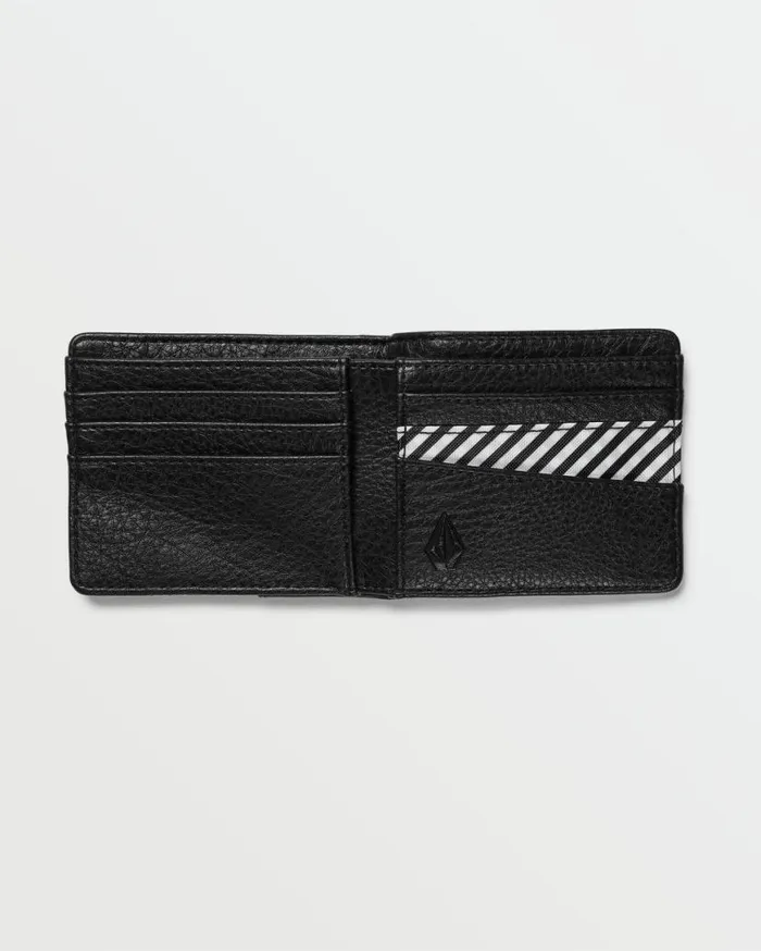 Hardbound Bifold Wallet 8211 Black White Mens Volcom Belts and Wallets