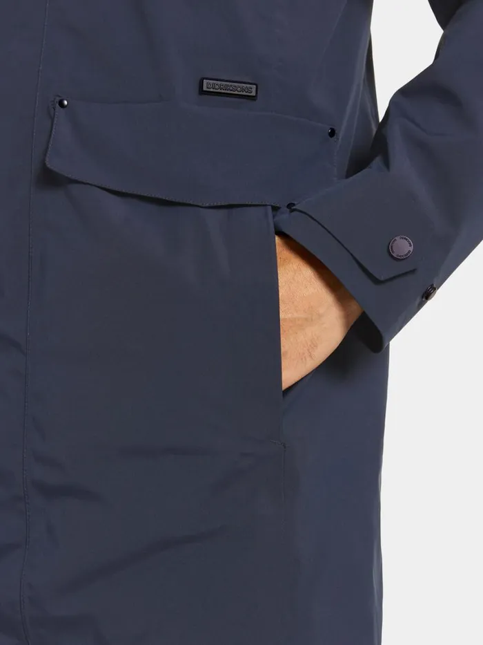 Harry Parka Dark Night Blue Men Didriksons Spring Jackets
