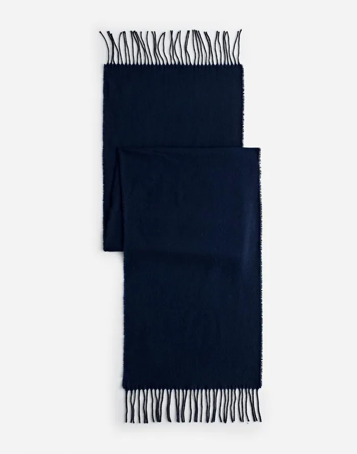 Hats and Scarves Men Madewell Wool Scarf Dark Nightfall