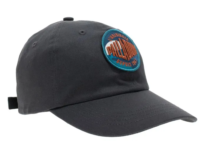 Hats WomenMen PALLADIUM OASIS PATCHES CAP Dark Grey Hats WomenMen PALLADIUM OASIS PATCHES CAP Dark Grey