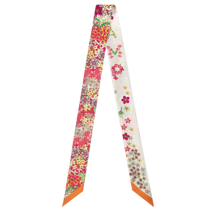 Headbands Women Collier de fleurs Bandeau Orange Longchamp