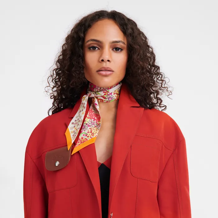 Headbands Women Collier de fleurs Bandeau Orange Longchamp