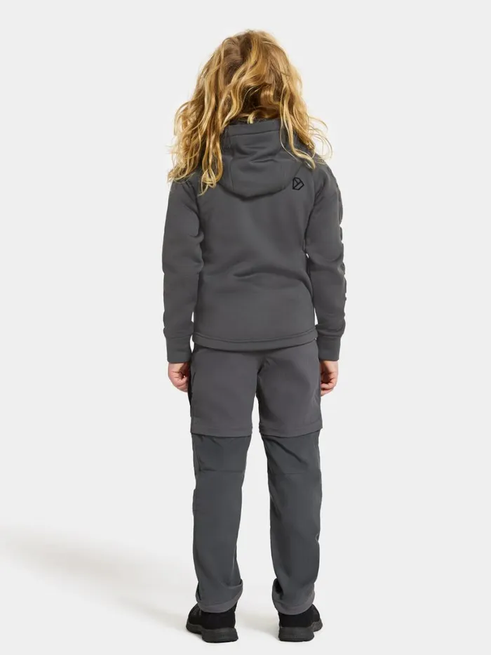 Hekto Kids039 Full Zip Coal Black Kids Didriksons Sweaters and Tshirts