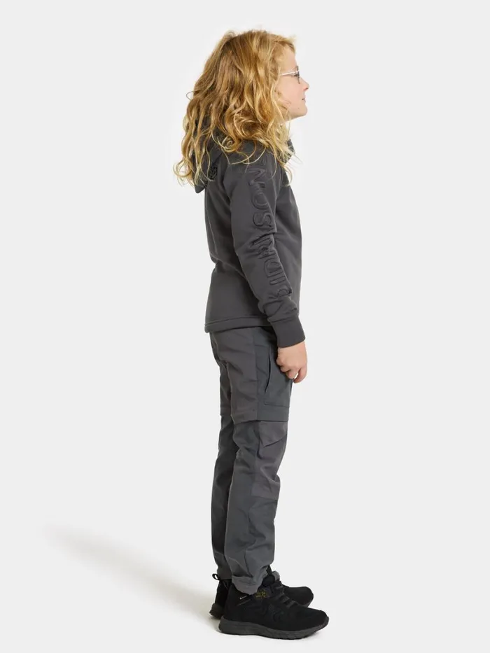 Hekto Kids039 Full Zip Coal Black Kids Didriksons Sweaters and Tshirts