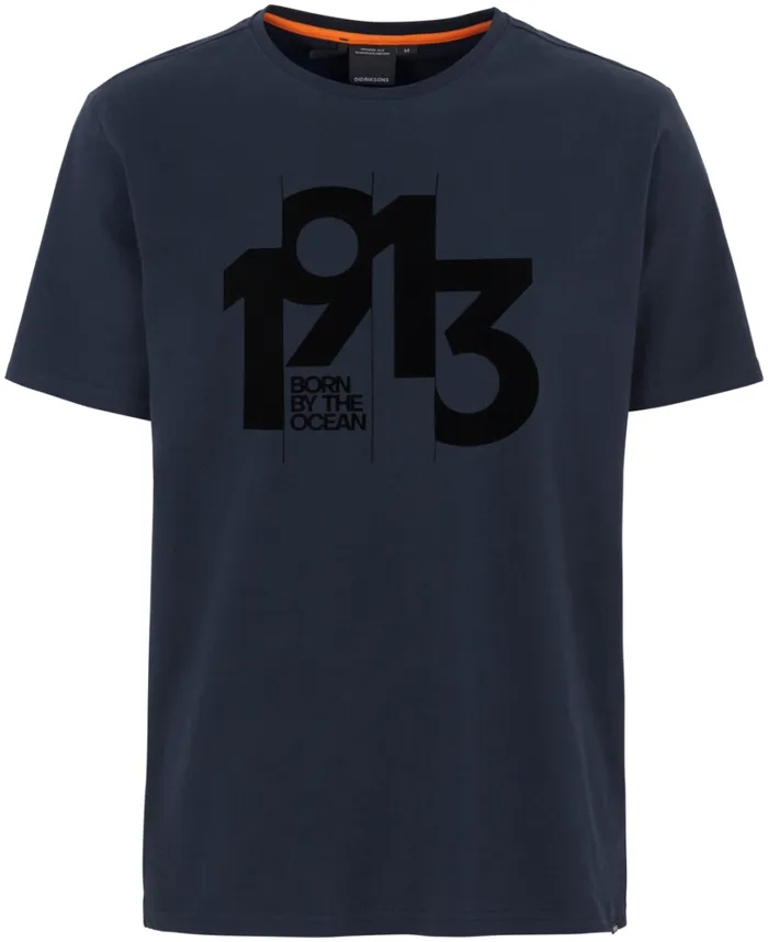 Heritage Printed Men039s Tshirt Dark Night Blue Men Didriksons Tshirts and Polos Heritage Printed Men039s Tshirt Dark Night Blue Men Didriksons Tshirts and Polos