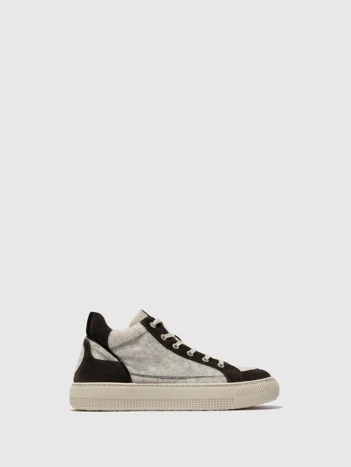 HiTop Trainers TELY688FLY OFFWHITEANTHRACITEBLACK Women Fly London Trainers