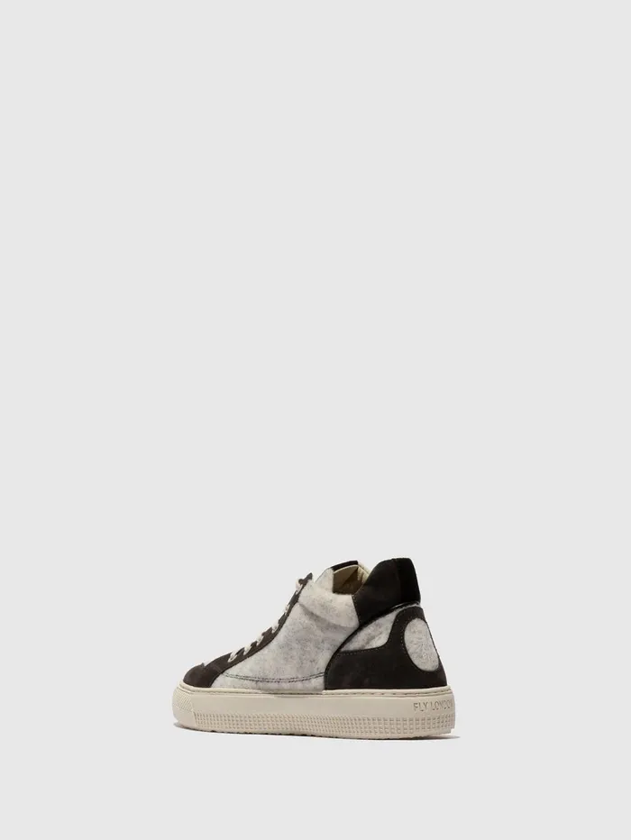 HiTop Trainers TELY688FLY OFFWHITEANTHRACITEBLACK Women Fly London Trainers
