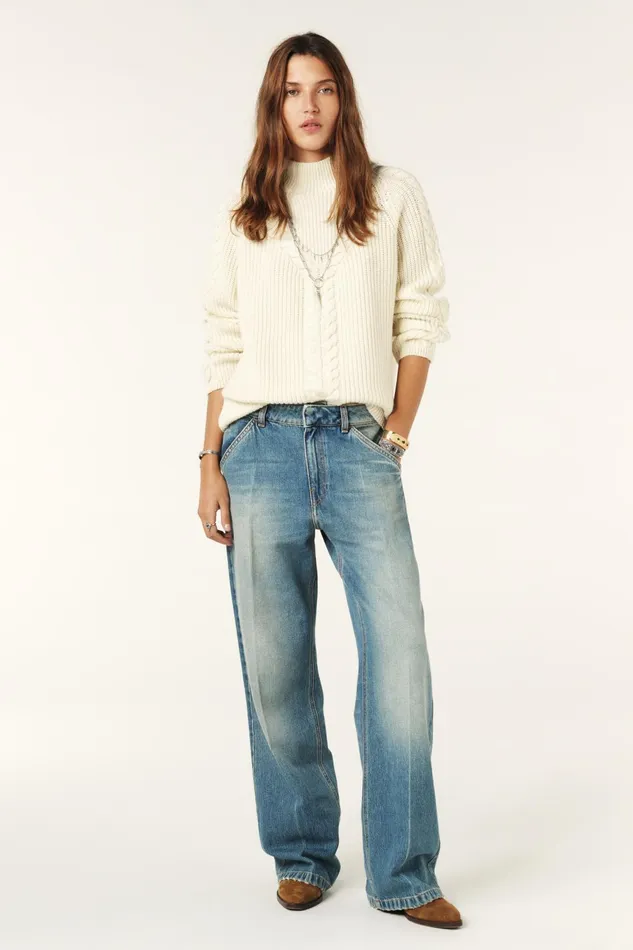 High Collar Sweater Trecy OffWhite Women Baandsh Sweaters and Cardigans
