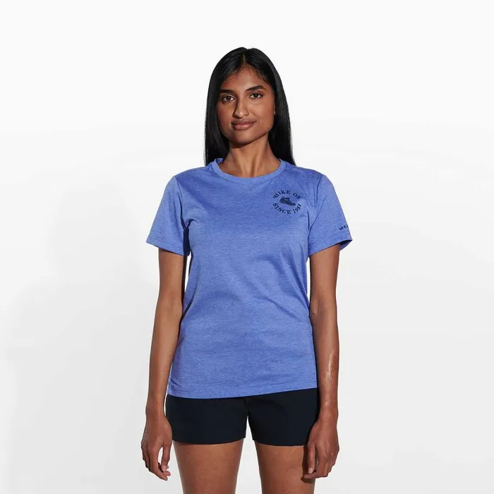 Hike On Tee Baja Blue Heather Women Merrell Tops