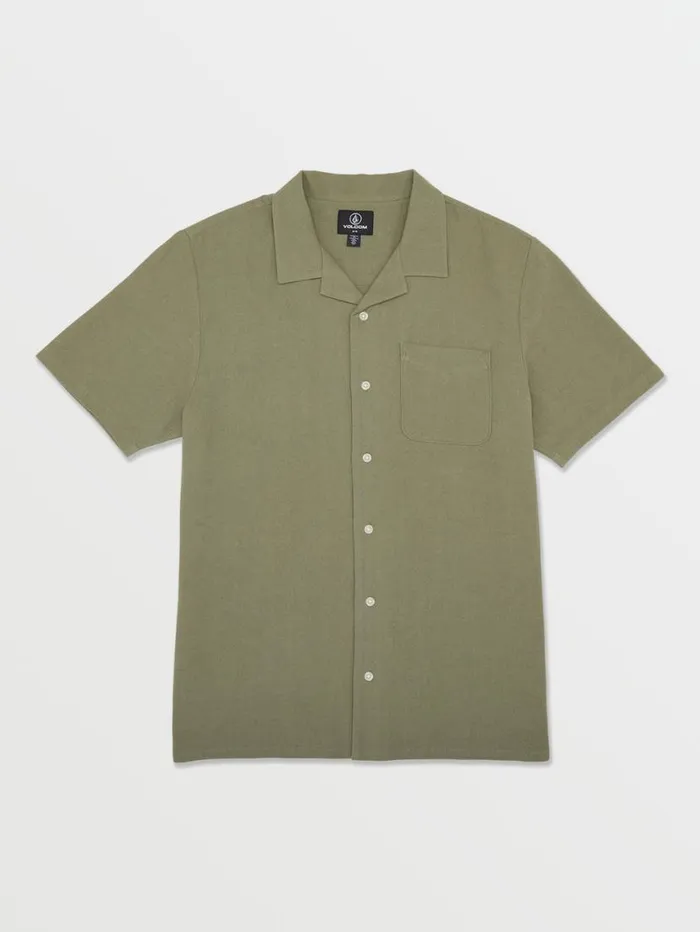 Hobarstone Short Sleeve Shirt 8211 Army Green Combo Mens Volcom Shirts and Flannels Hobarstone Short Sleeve Shirt 8211 Army Green Combo Mens Volcom Shirts and Flannels