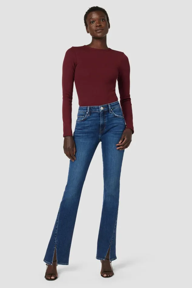 Hudson Jeans Bootcut Barbara HighRise Baby Bootcut Jean W Split Hem Indigo Bells 8211 Women Hudson Jeans Bootcut Barbara HighRise Baby Bootcut Jean W Split Hem Indigo Bells 8211 Women