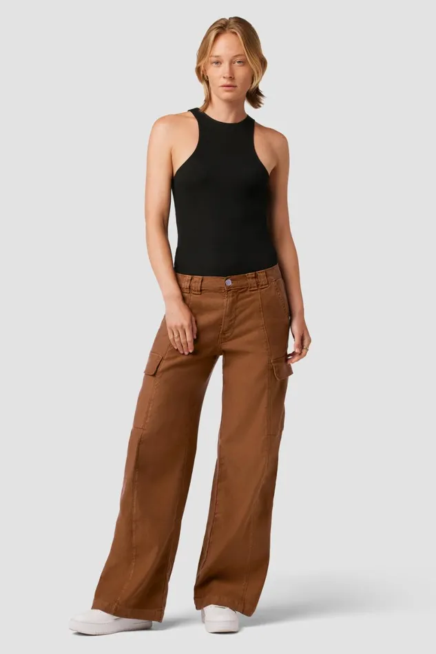 Hudson Jeans Cargo MidRise Utility Wide Leg Cargo Caramel Cafe 8211 Women Hudson Jeans Cargo MidRise Utility Wide Leg Cargo Caramel Cafe 8211 Women