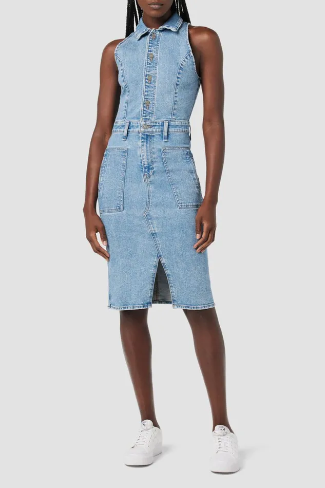 Hudson Jeans Dresses and Jumpsuits Halter Utility Dress Offsite 8211 Women