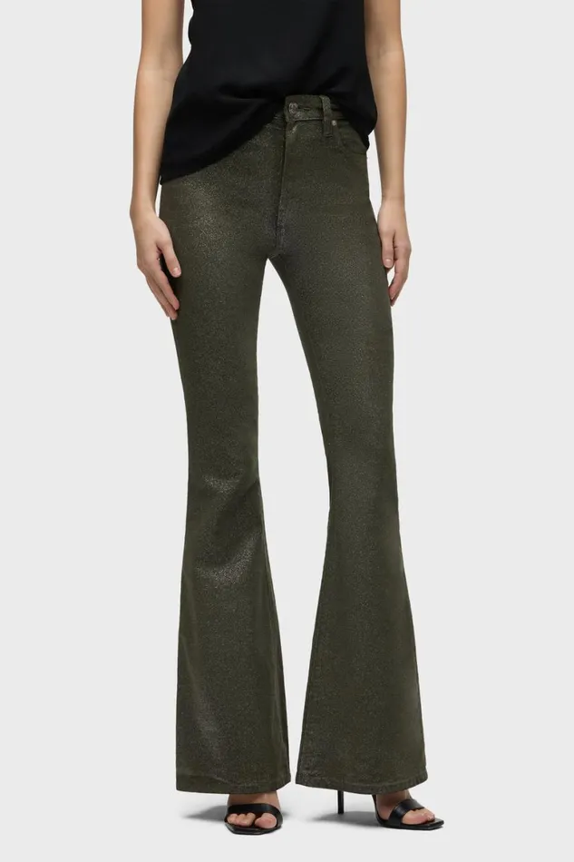 Hudson Jeans Flare Holly HighRise Flare Jean Cypress Glitter 8211 Women