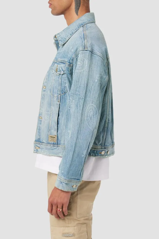 Hudson Jeans Jackets and Outerwear Trucker Jacket Bandana 8211 Men