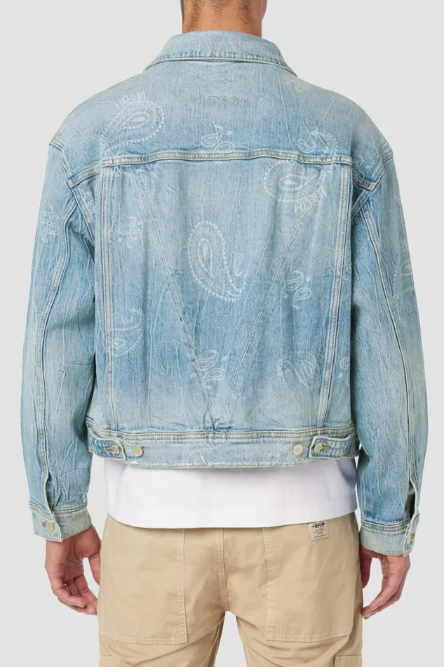 Hudson Jeans Jackets and Outerwear Trucker Jacket Bandana 8211 Men