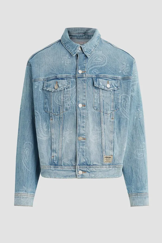 Hudson Jeans Jackets and Outerwear Trucker Jacket Bandana 8211 Men