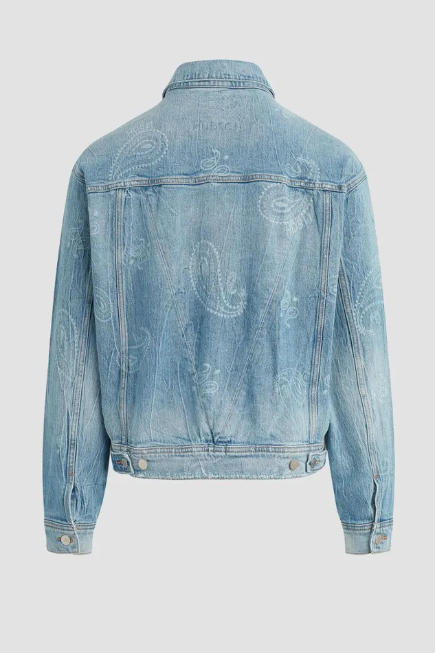 Hudson Jeans Jackets and Outerwear Trucker Jacket Bandana 8211 Men