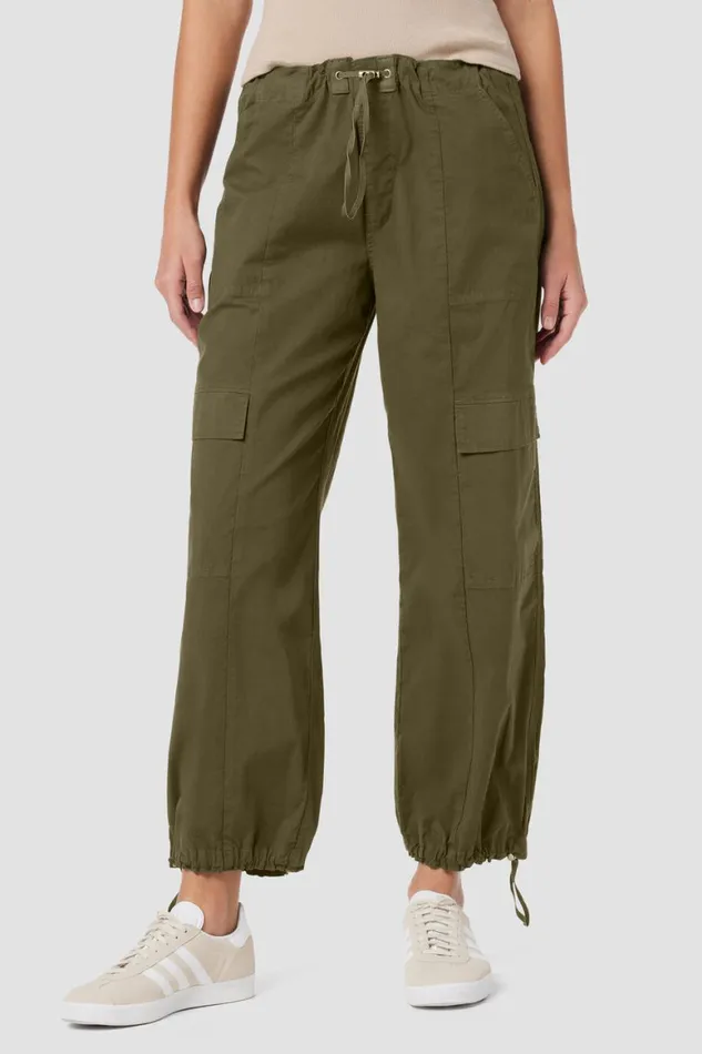 Hudson Jeans Pants Drawstring Cargo Parachute Pant Cypress 8211 Women