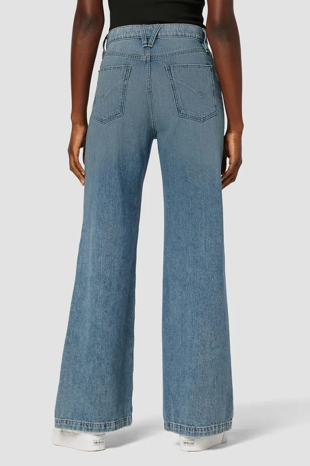 Hudson Jeans Petite Inseams Jodie HighRise Loose Wide Leg Petite Jean Thunder Destructed 8211 Women Hudson Jeans Petite Inseams Jodie HighRise Loose Wide Leg Petite Jean Thunder Destructed 8211 Women
