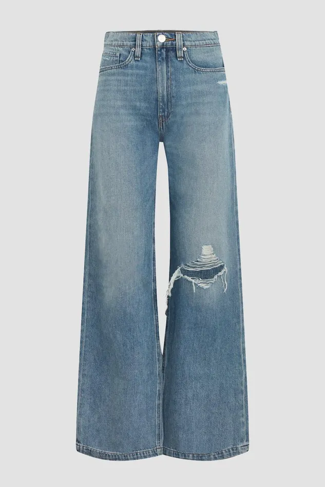 Hudson Jeans Petite Inseams Jodie HighRise Loose Wide Leg Petite Jean Thunder Destructed 8211 Women Hudson Jeans Petite Inseams Jodie HighRise Loose Wide Leg Petite Jean Thunder Destructed 8211 Women