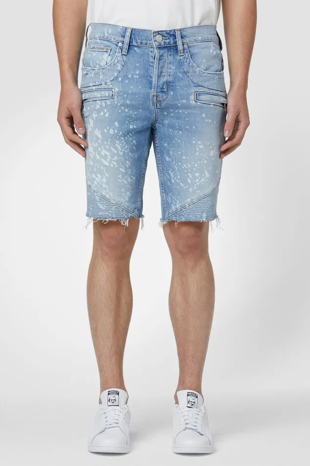 Hudson Jeans Shorts Blinder Biker V2 Short Indigo Spray 8211 Men