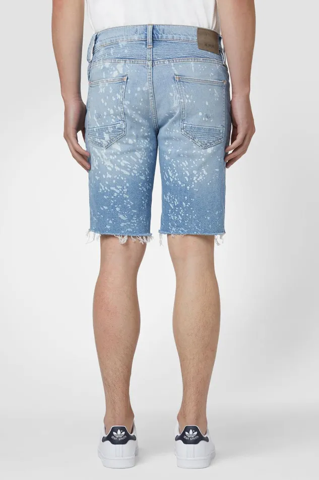Hudson Jeans Shorts Blinder Biker V2 Short Indigo Spray 8211 Men Hudson Jeans Shorts Blinder Biker V2 Short Indigo Spray 8211 Men