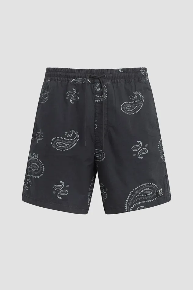 Hudson Jeans Shorts Racer Short Black Bandana 8211 Men Hudson Jeans Shorts Racer Short Black Bandana 8211 Men