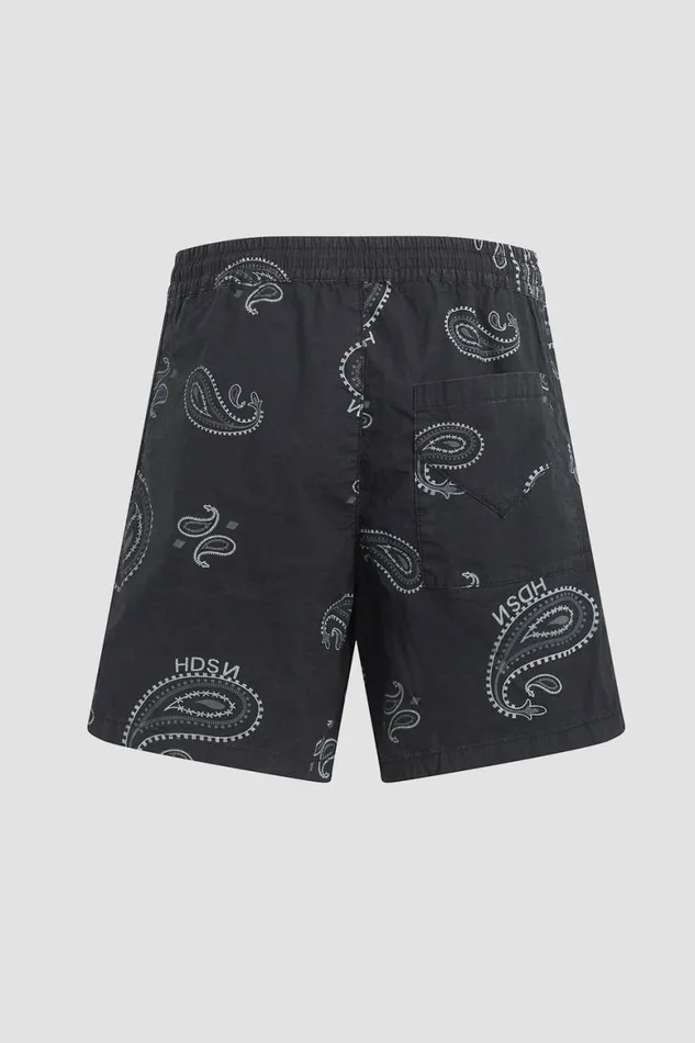 Hudson Jeans Shorts Racer Short Black Bandana 8211 Men Hudson Jeans Shorts Racer Short Black Bandana 8211 Men