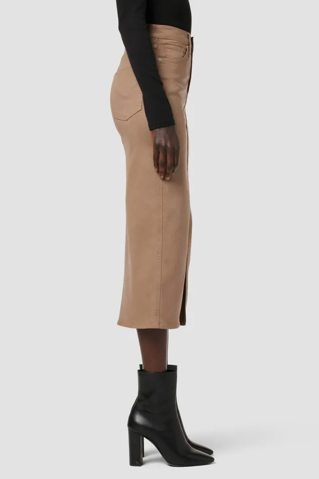 Hudson Jeans Skirts Reconstructed Skirt Coated Hot Latte 8211 Women