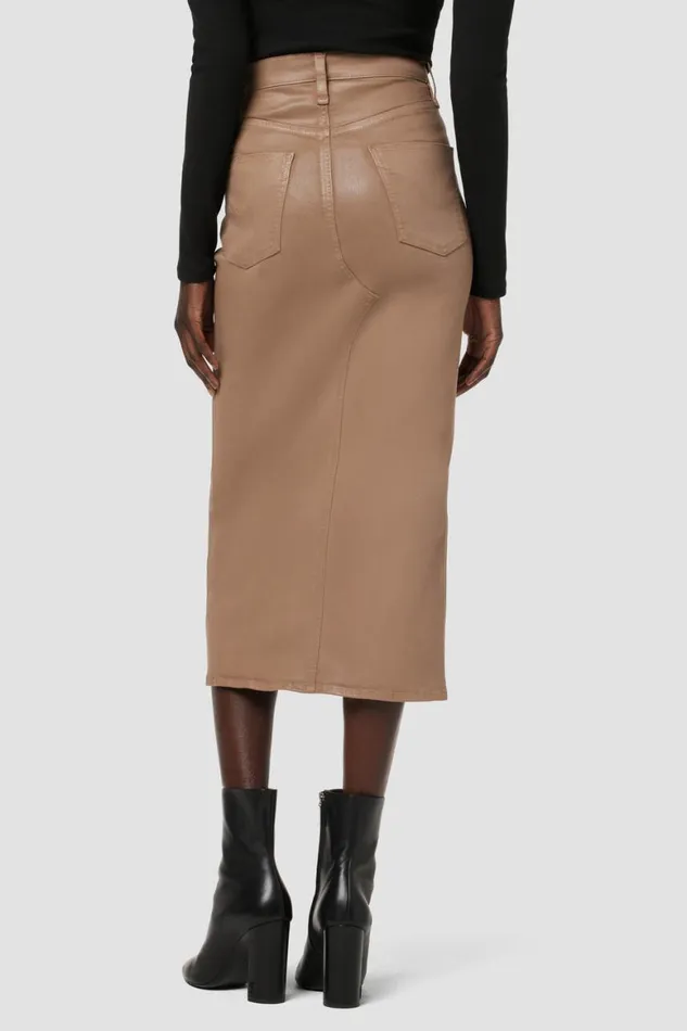 Hudson Jeans Skirts Reconstructed Skirt Coated Hot Latte 8211 Women