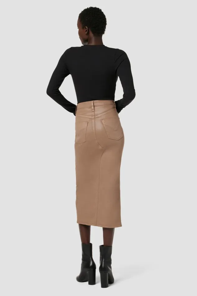 Hudson Jeans Skirts Reconstructed Skirt Coated Hot Latte 8211 Women