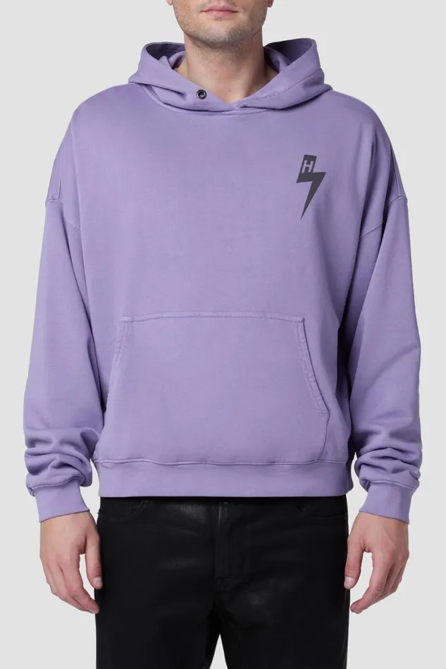 Hudson Jeans Tops and Sweaters Crop Hoodie Violet Minds 8211 Men