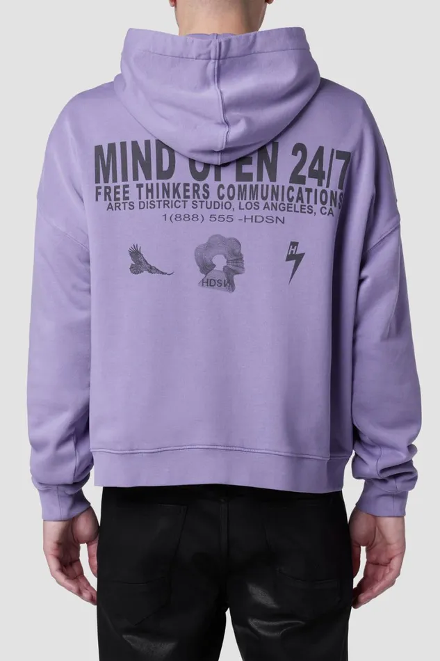 Hudson Jeans Tops and Sweaters Crop Hoodie Violet Minds 8211 Men Hudson Jeans Tops and Sweaters Crop Hoodie Violet Minds 8211 Men