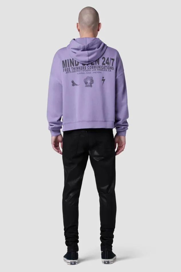 Hudson Jeans Tops and Sweaters Crop Hoodie Violet Minds 8211 Men Hudson Jeans Tops and Sweaters Crop Hoodie Violet Minds 8211 Men