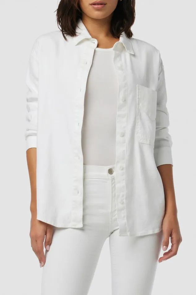 Hudson Jeans Tops and Sweaters Oversized Button Down Shirt White 8211 Women