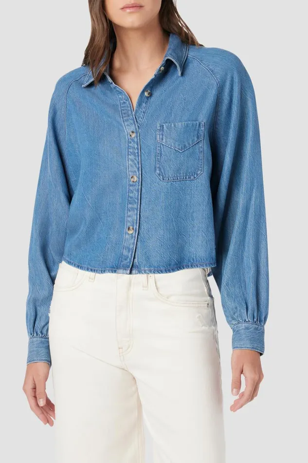Hudson Jeans Tops and Sweaters Raglan Balloon Sleeve Button Down Carnival 8211 Women Hudson Jeans Tops and Sweaters Raglan Balloon Sleeve Button Down Carnival 8211 Women