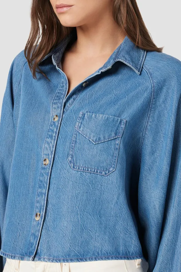 Hudson Jeans Tops and Sweaters Raglan Balloon Sleeve Button Down Carnival 8211 Women Hudson Jeans Tops and Sweaters Raglan Balloon Sleeve Button Down Carnival 8211 Women