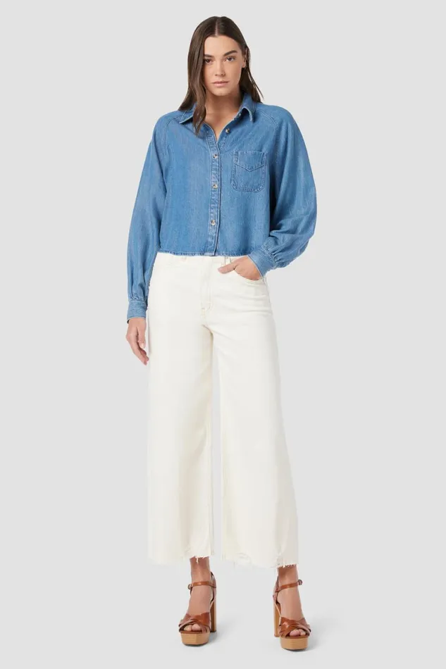 Hudson Jeans Tops and Sweaters Raglan Balloon Sleeve Button Down Carnival 8211 Women Hudson Jeans Tops and Sweaters Raglan Balloon Sleeve Button Down Carnival 8211 Women