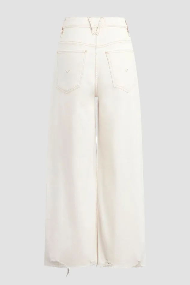 Hudson Jeans Wide Leg James HighRise Wide Leg Crop Jean Ecru Destructed Hem 8211 Women Hudson Jeans Wide Leg James HighRise Wide Leg Crop Jean Ecru Destructed Hem 8211 Women
