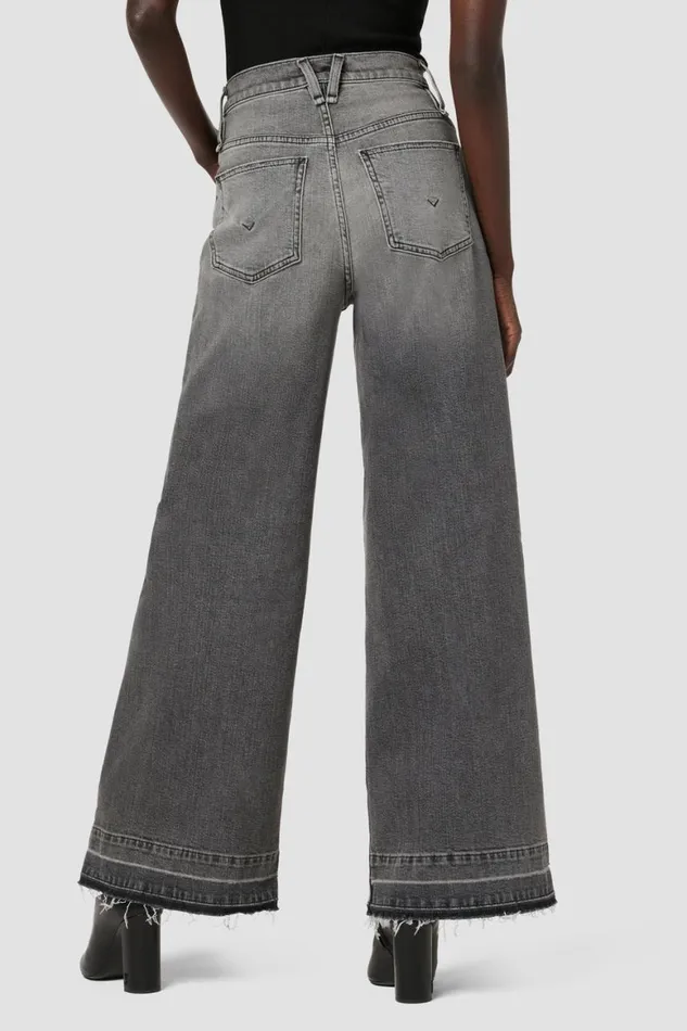 Hudson Jeans Wide Leg James HighRise Wide Leg Petite Jean Black Smoke 8211 Women Hudson Jeans Wide Leg James HighRise Wide Leg Petite Jean Black Smoke 8211 Women