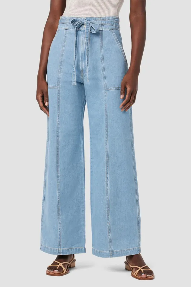 Hudson Jeans Wide Leg Tie Waist Wide Leg Barefoot Trouser First Class 8211 Women Hudson Jeans Wide Leg Tie Waist Wide Leg Barefoot Trouser First Class 8211 Women