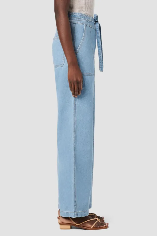 Hudson Jeans Wide Leg Tie Waist Wide Leg Barefoot Trouser First Class 8211 Women Hudson Jeans Wide Leg Tie Waist Wide Leg Barefoot Trouser First Class 8211 Women