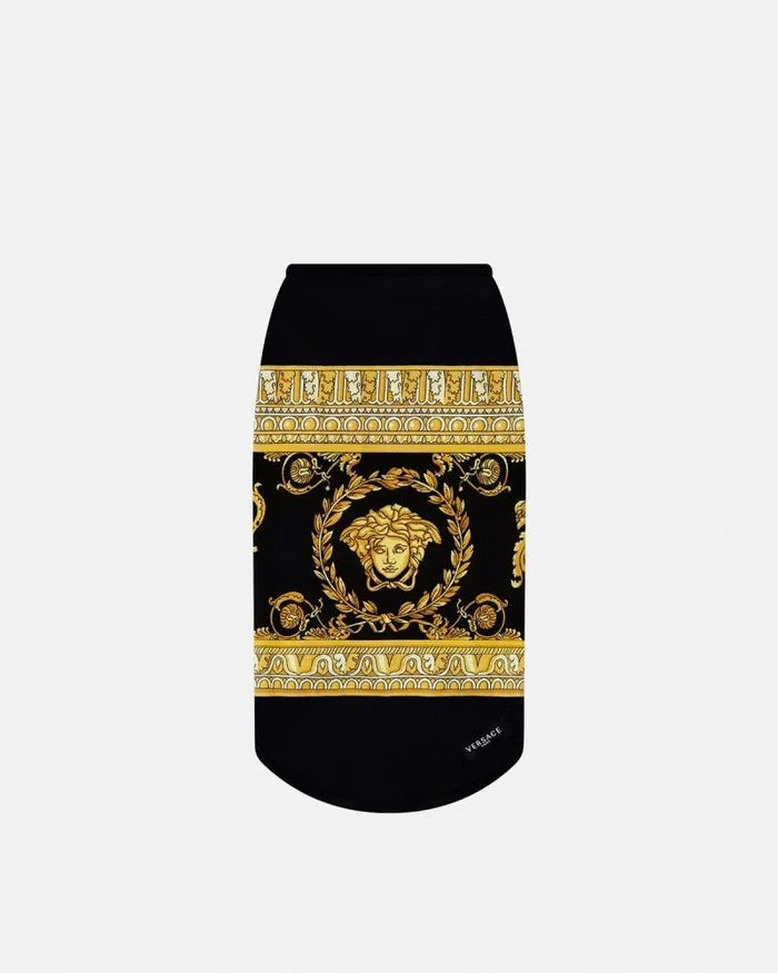 I Baroque Small Pet TShirt Blackprint Home and Lifestyle Versace Pet Accessories