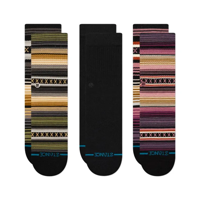 Icon Mixed Crew Socks 3 Pack Green Kids Stance Kids