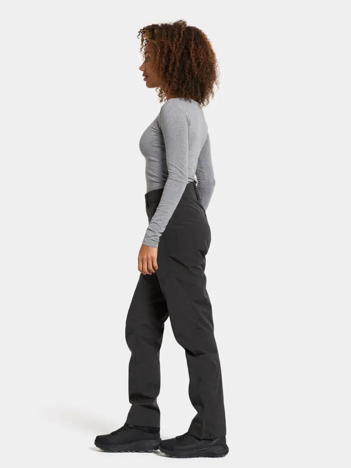 Idun Pants Black Women Didriksons Walking Trousers