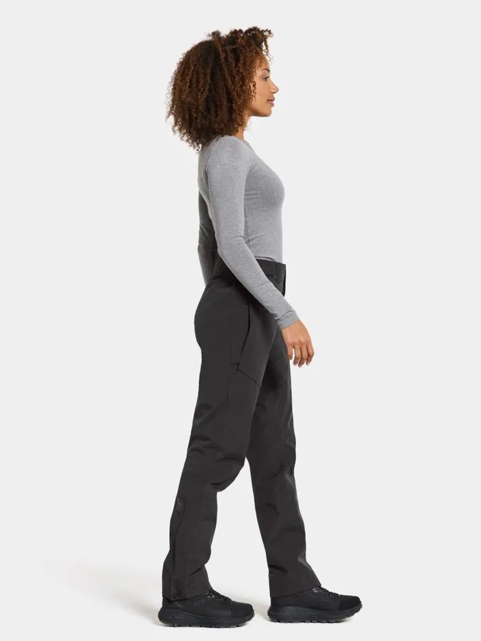 Idun Pants Black Women Didriksons Walking Trousers