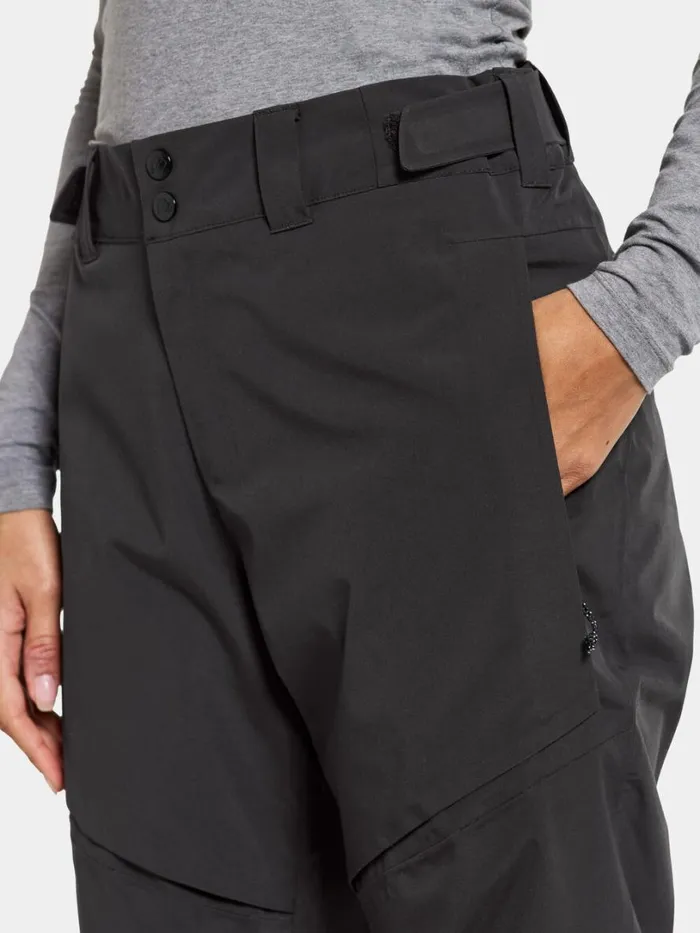 Idun Pants Black Women Didriksons Walking Trousers